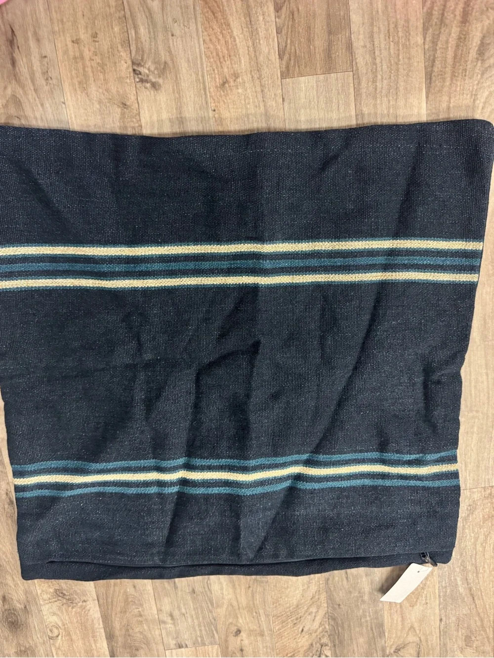 Ralph Lauren Navy Striped Pillow Case NWT 22x22 Designer Home Decor
